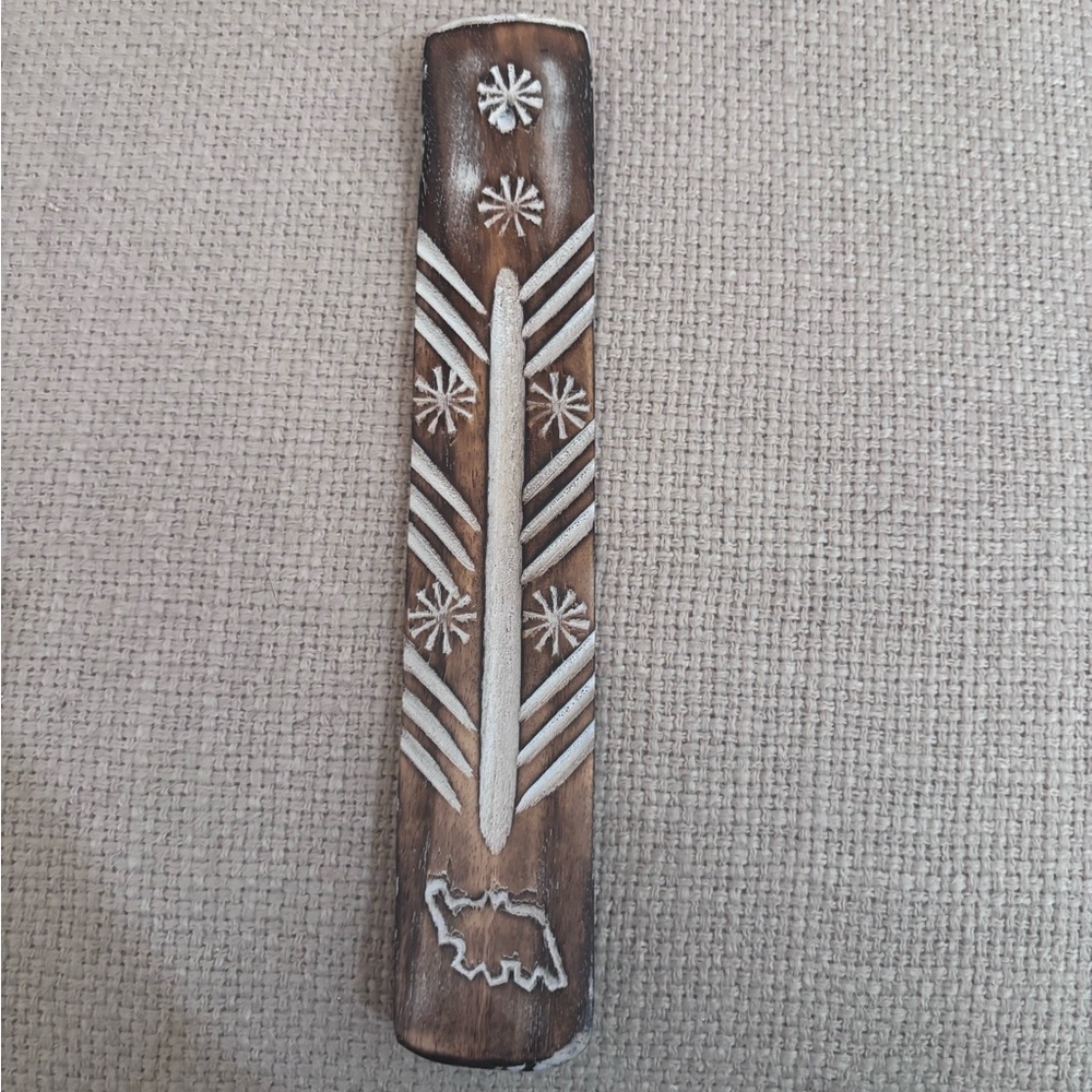 Artisan Brown and White Incense Holder